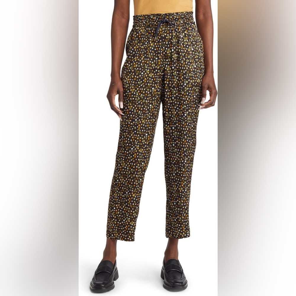 Scotch & Soda Nina Tapered Leg Pants in Space Floral Cinnamon